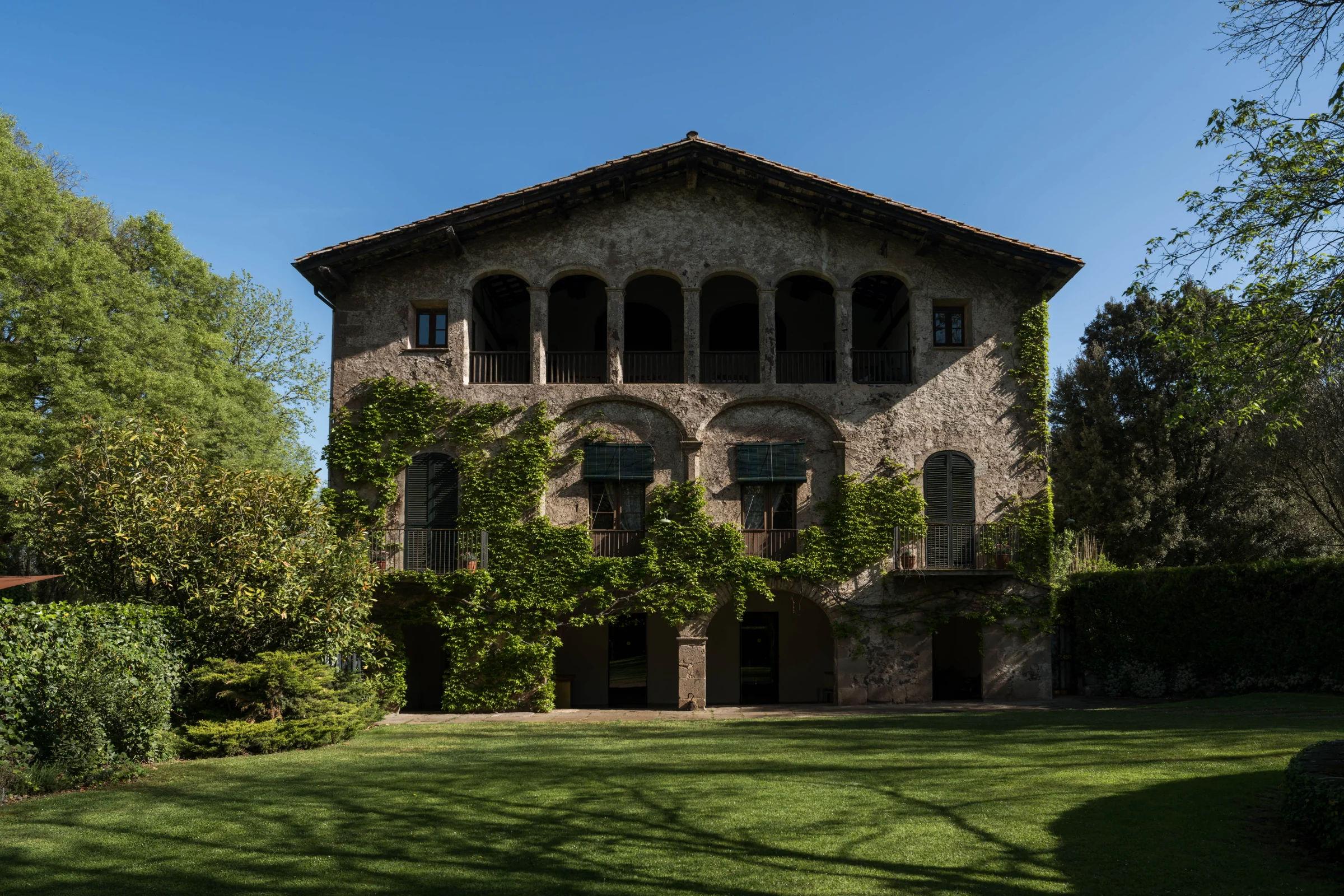 Les Cols, la masía familiar en Olot